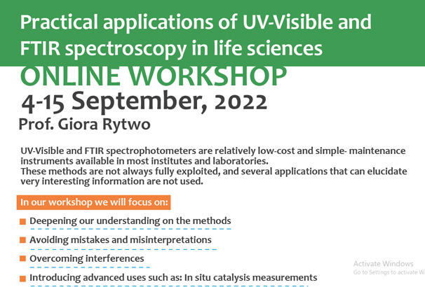 Practical applications of UV-Visible and FTIR spectroscopy in life sciences ONLINE WORKSHOP