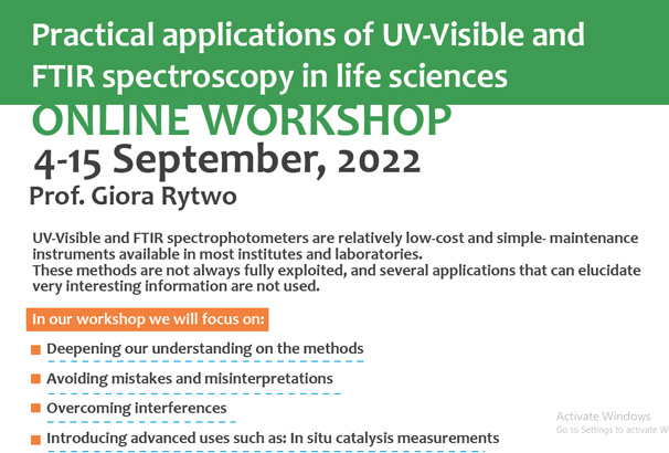 Practical applications of UV-Visible and FTIR spectroscopy in life sciences ONLINE WORKSHOP Practical applications of UV-Visible and FTIR spectroscopy in life sciences ONLINE WORKSHOP