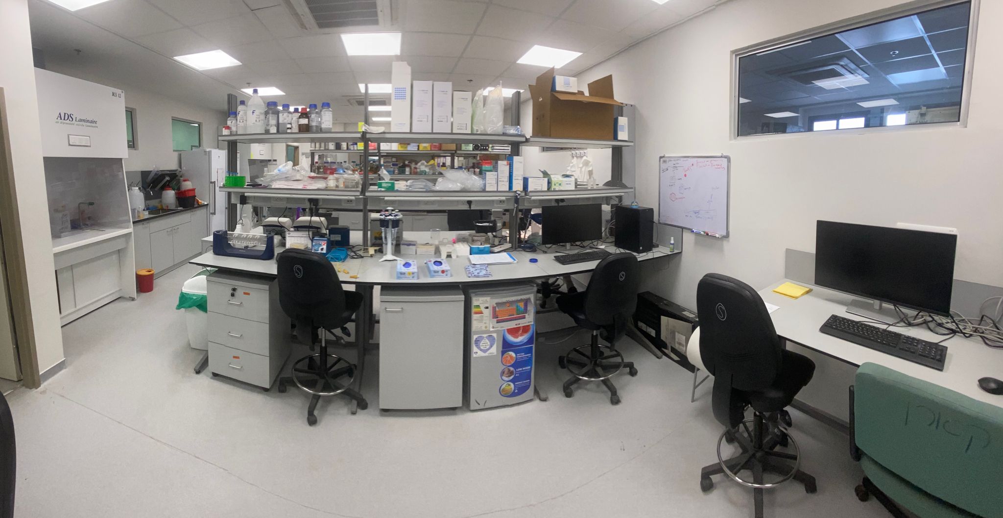 our lab now