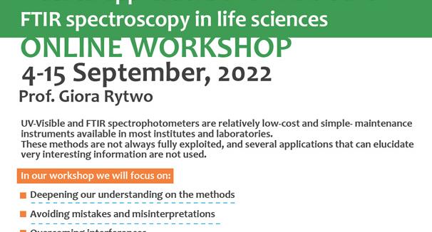 Practical applications of UV-Visible and FTIR spectroscopy in life sciences ONLINE WORKSHOP